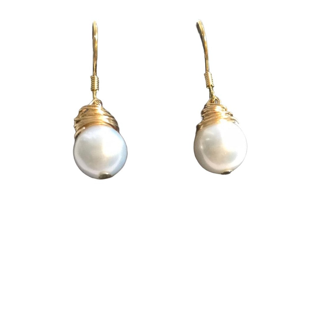 14K Gold Filled Freshwater Pearl Earrings