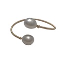 14K Gold Wire Baroque Freshwater Pearl Bangle